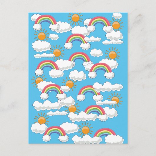 Gelukkige Regenboog Briefkaart (Voorkant)