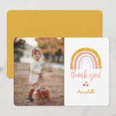 Gelukkige Regenboog Dank u Foto Kaart (Voorkant / Achterkant)