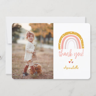 Gelukkige Regenboog Dank u Foto Kaart