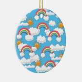 Gelukkige Regenboog Keramisch Ornament (Rechts)