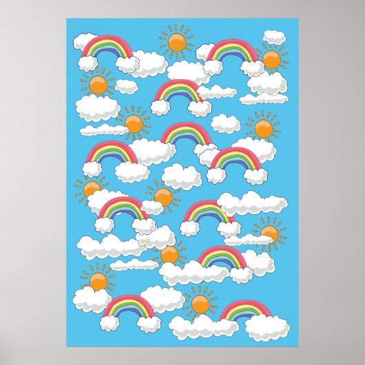 Gelukkige Regenboog Poster (Voorkant)