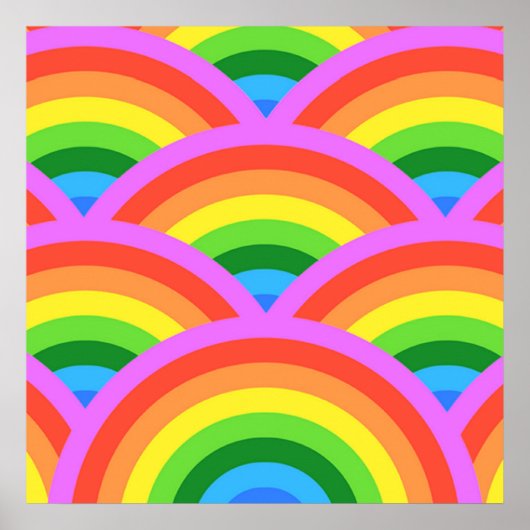 Gelukkige Regenboog Poster (Voorkant)
