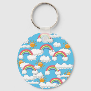 Gelukkige Regenboog Sleutelhanger