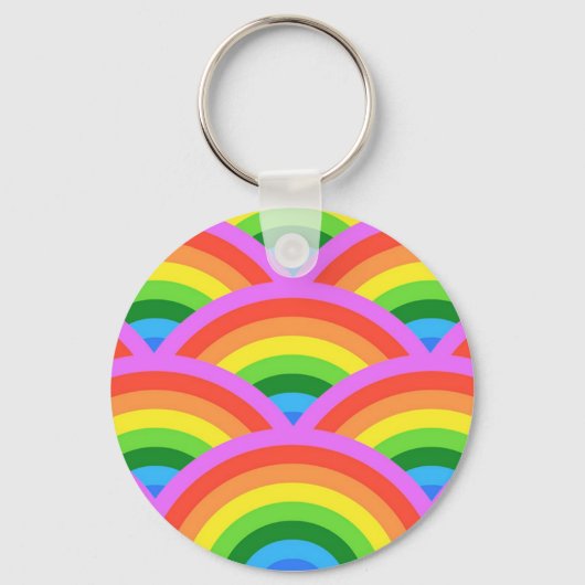 Gelukkige Regenboog Sleutelhanger (Voorkant)