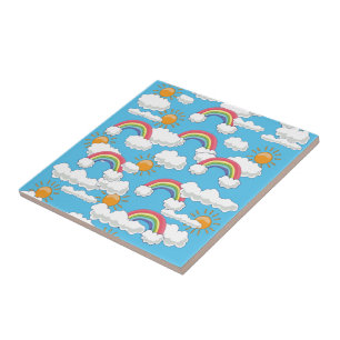 Gelukkige Regenboog Tegeltje