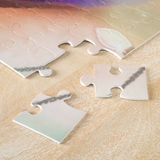 Gelukkige Rendier Kerstpuzzel Legpuzzel (Zijkant)