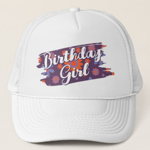   Gelukkige Retro Bloemen 70s Madeliefje Schattig  Trucker Pet