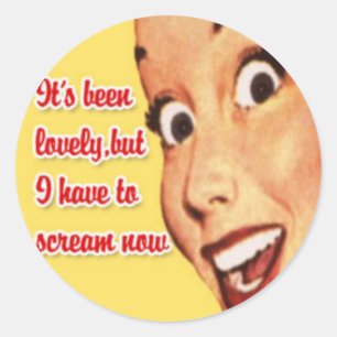 Gelukkige Retro Huisvrouw Stickers 4