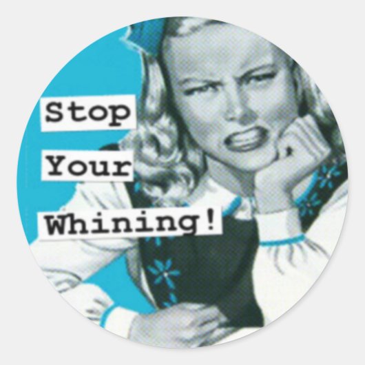 Gelukkige Retro Huisvrouw Stickers 7 (Voorkant)