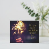 Gelukkige revolutie rond de zon briefkaart (Staand voorkant)
