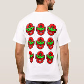 Gelukkige Robot Hoofden T-shirt (Achterkant)