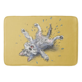 Gelukkige Rollies na-badmat Badmat