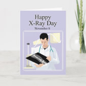 Gelukkige Röntgenstraal Dag 8 November Kaart (Voorkant)