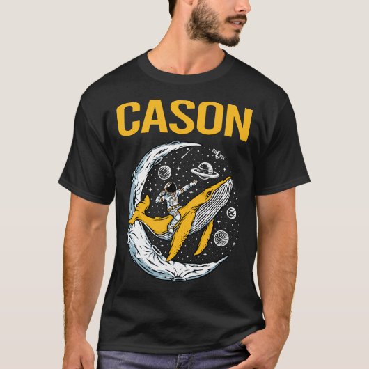 Gelukkige Ruimte - Cason Naam T-shirt (Voorkant)