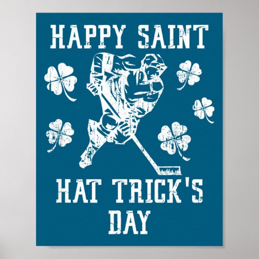 Gelukkige Saint Hat Trick Dag St Patricks Dag Grap Poster (Voorkant)