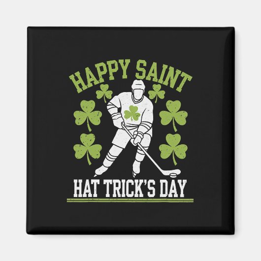 Gelukkige Saint Hat Trick-dag St. Patrick's Day Ho Magneet (Voorkant)