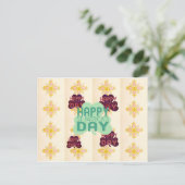 Gelukkige Saint Patrick's Day Mooie Art Print Briefkaart (Staand voorkant)