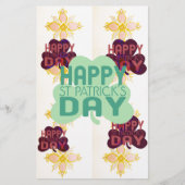 Gelukkige Saint Patrick's Day Mooie Art Print Briefpapier (Voorkant)
