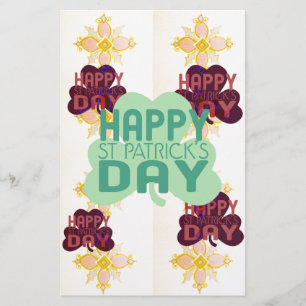 Gelukkige Saint Patrick's Day Mooie Art Print Briefpapier