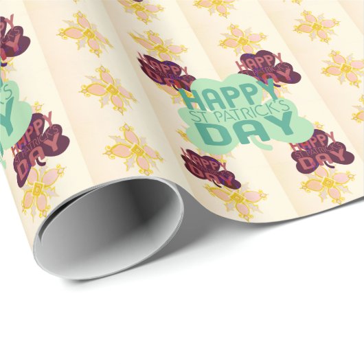 Gelukkige Saint Patrick's Day Mooie Art Print Cadeaupapier (Rol Hoek)