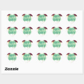 Gelukkige Saint Patrick's Day Mooie Art Print Hart Sticker (Vel)