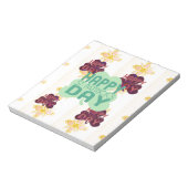 Gelukkige Saint Patrick's Day Mooie Art Print Notitieblok (Linkerzijde)