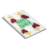 Gelukkige Saint Patrick's Day Mooie Art Print Notitieboek (Rechterzijde)