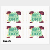 Gelukkige Saint Patrick's Day Mooie Art Print Rechthoekige Sticker (Vel)