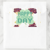 Gelukkige Saint Patrick's Day Mooie Art Print Rechthoekige Sticker (Tas)