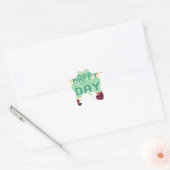 Gelukkige Saint Patrick's Day Mooie Art Print Ster Sticker (Envelop)