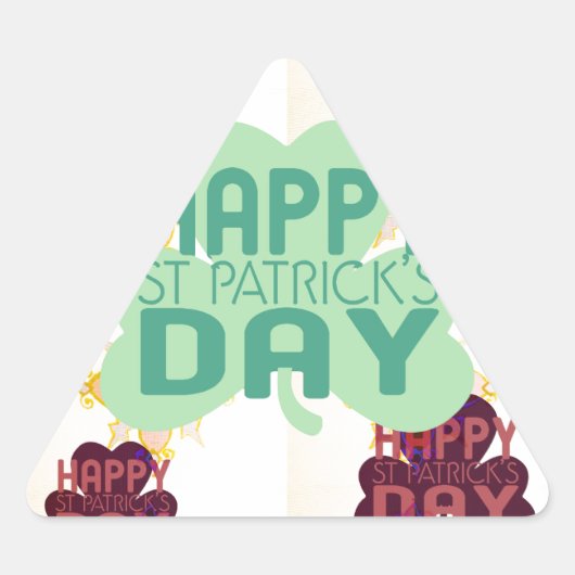 Gelukkige Saint Patrick's Day Mooie Art Print Sticker (Voorkant)