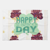 Gelukkige Saint Patrick's Day Mooie Art Print Theedoek (Horizontaal)