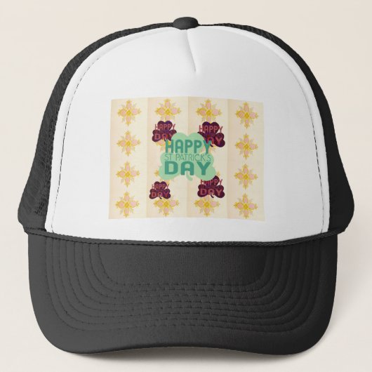 Gelukkige Saint Patrick's Day Mooie Art Print Trucker Pet (Voorkant)