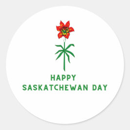 GELUKKIGE SASKATCHEWAN DAG RONDE STICKER