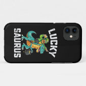 Gelukkige Saurus Dinosaur T Rex St Patrick's Dag Case-Mate iPhone Case (Achterkant (horizontaal))