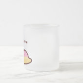 Gelukkige Schattigee naaktslak met Gepersonaliseer Matglas Koffiemok (Center)