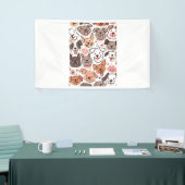 Gelukkige Schattigee Puppies Pattern 1 Spandoek (Beurs)