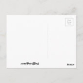 Gelukkige schedel briefkaart (Achterkant)