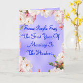 Gelukkige Scheidings! Kaart (Gele Bloem)