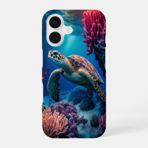 Gelukkige Schildpad iPhone 16 Hoesje