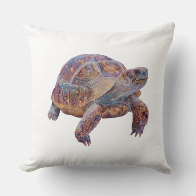 Gelukkige Schildpad Kussen (Voorkant)