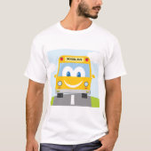 Gelukkige schoolbus t-shirt (Voorkant)