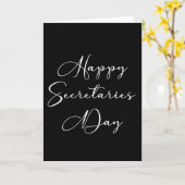 Gelukkige secretarissen dag. Administratieve profe Kaart (Gele Bloem)
