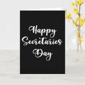 Gelukkige secretarissen dag. Administratieve profe Kaart (Gele Bloem)