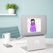 Gelukkige Seollal Pinguïn Sticker (Laptop op bureau)
