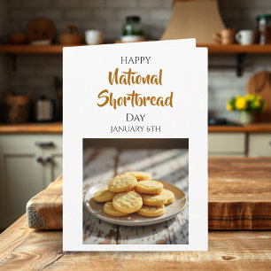 Gelukkige Shortbread-dag 6 januari Kaart