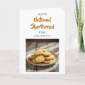 Gelukkige Shortbread-dag | 6 januari Kaart (Voorkant)