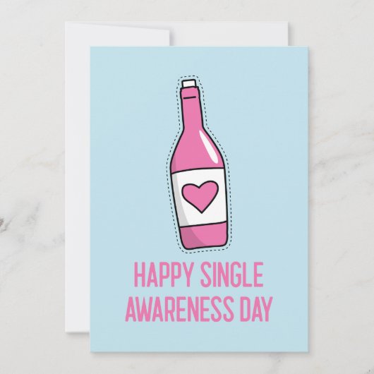 Gelukkige Single Awareness Day Kaart (Voorkant)