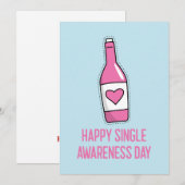 Gelukkige Single Awareness Day Kaart (Voorkant / Achterkant)