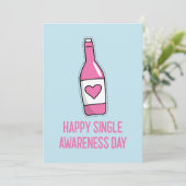 Gelukkige Single Awareness Day Kaart (Staand voorkant)